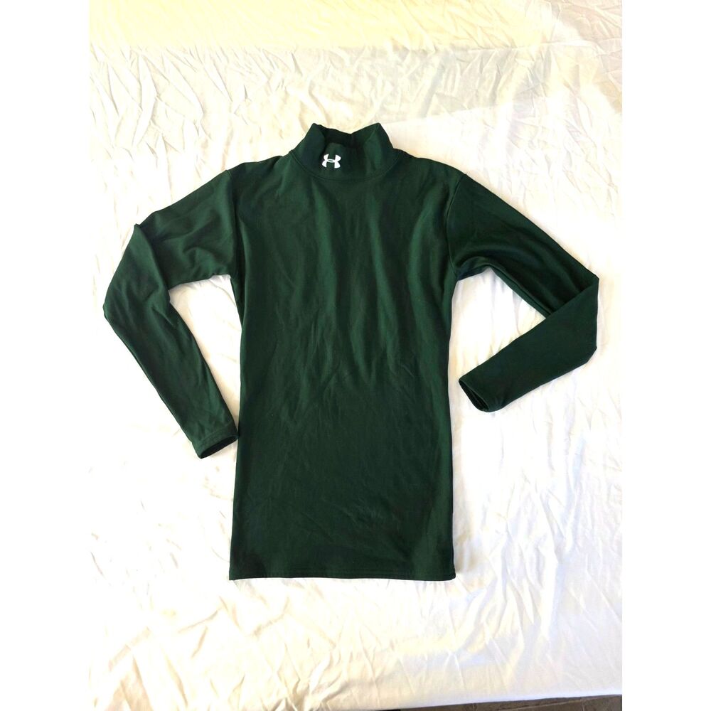Under Armour Dark Green Long Sleeve Compression Baselayer - Size Small (SM)